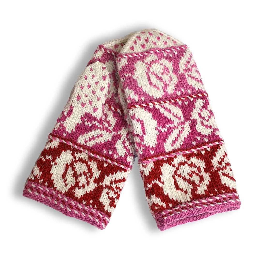 Free knit felted mitten pattern