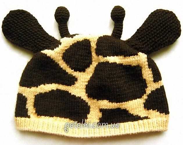 Free knit giraffe hat pattern