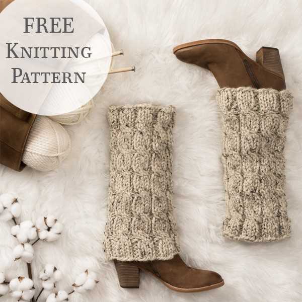 Free knit leg warmer pattern