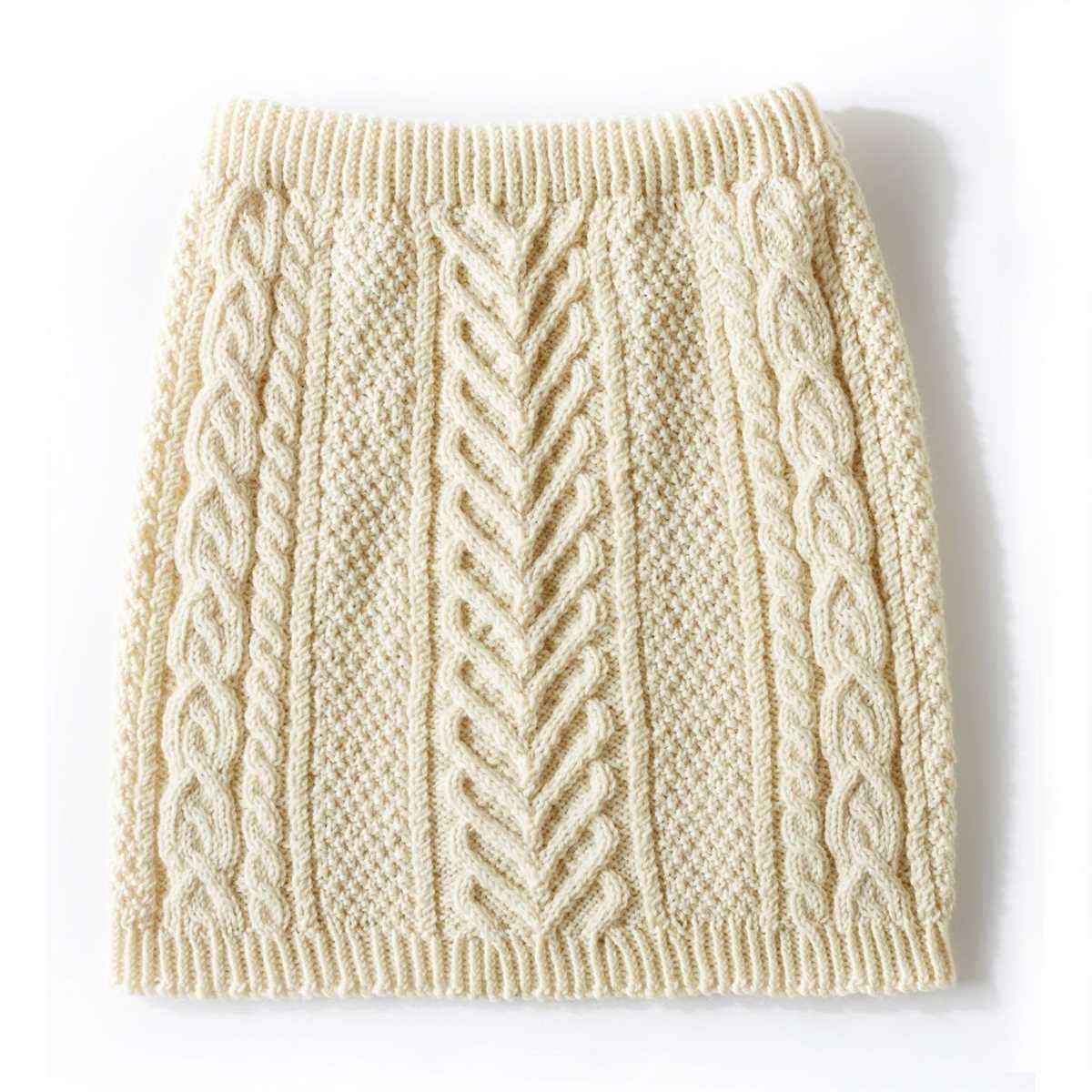 Free knit skirt pattern