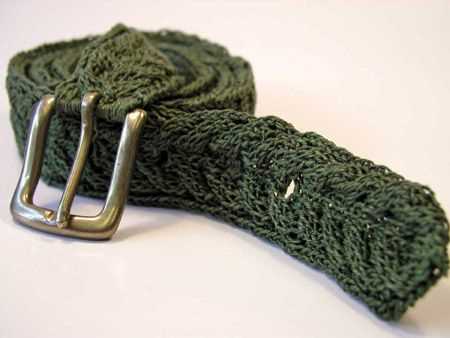 Free knitted belt patterns