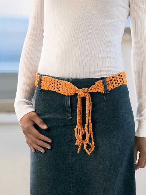 Free knitted belt patterns