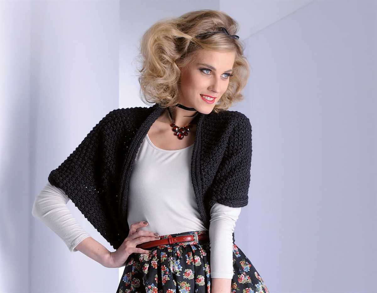 Free knitted bolero pattern for ladies