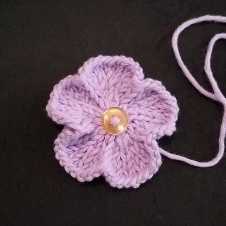 Free knitted flower patterns