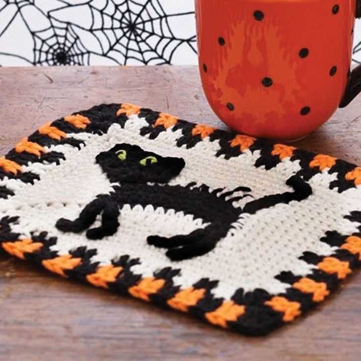 Free knitted halloween dishcloth patterns