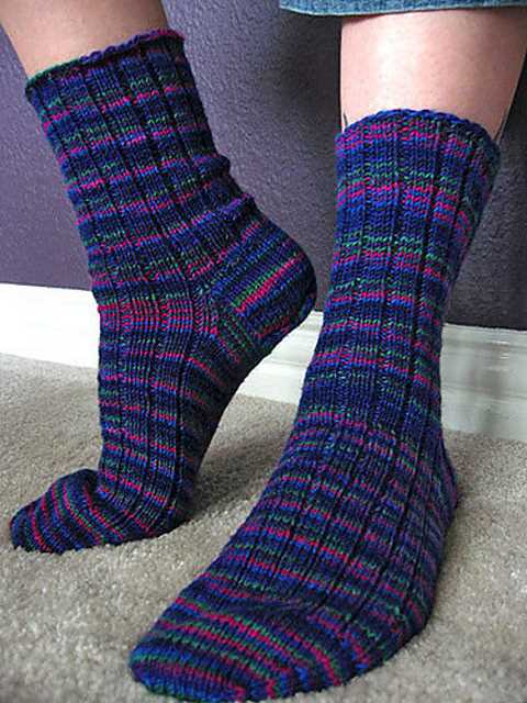 Free knitted sock patterns for beginners