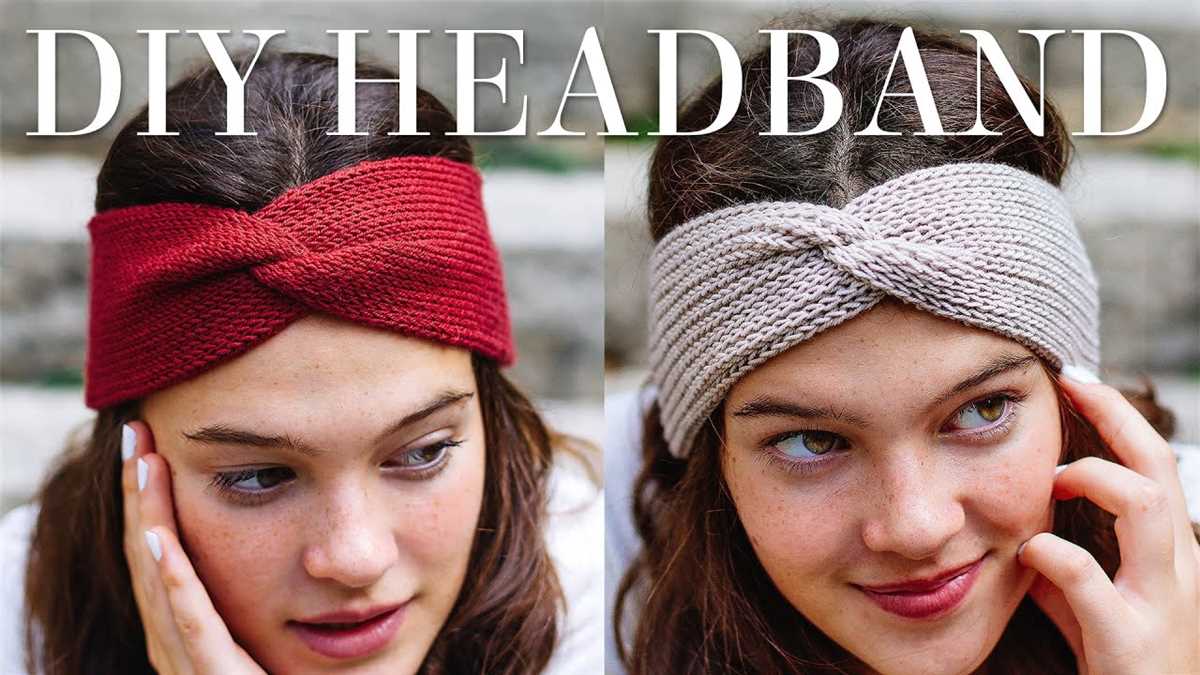 Free knitted twisted headband pattern