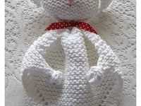 Free knitting pattern bunny blanket buddy