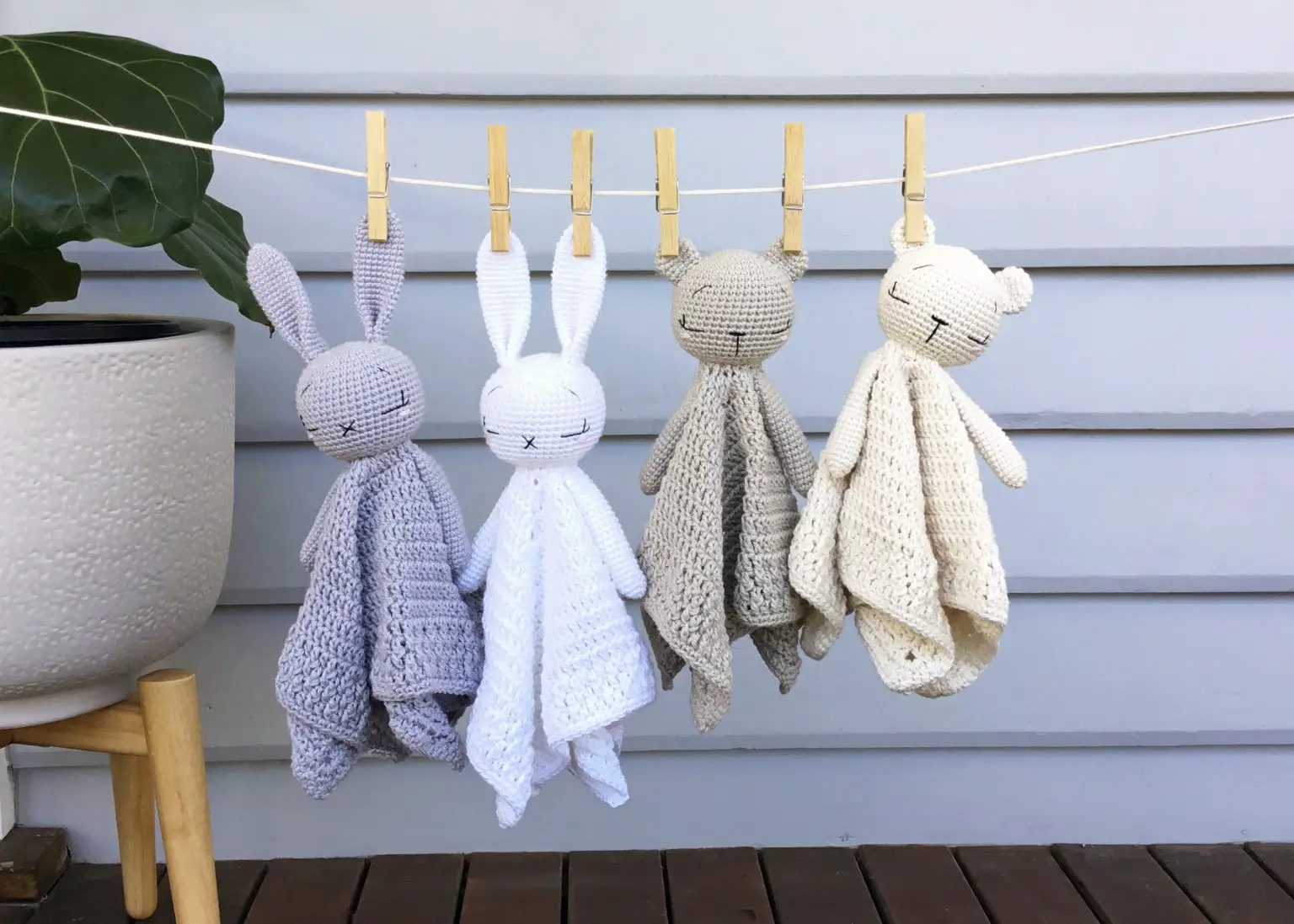Free knitting pattern bunny blanket buddy