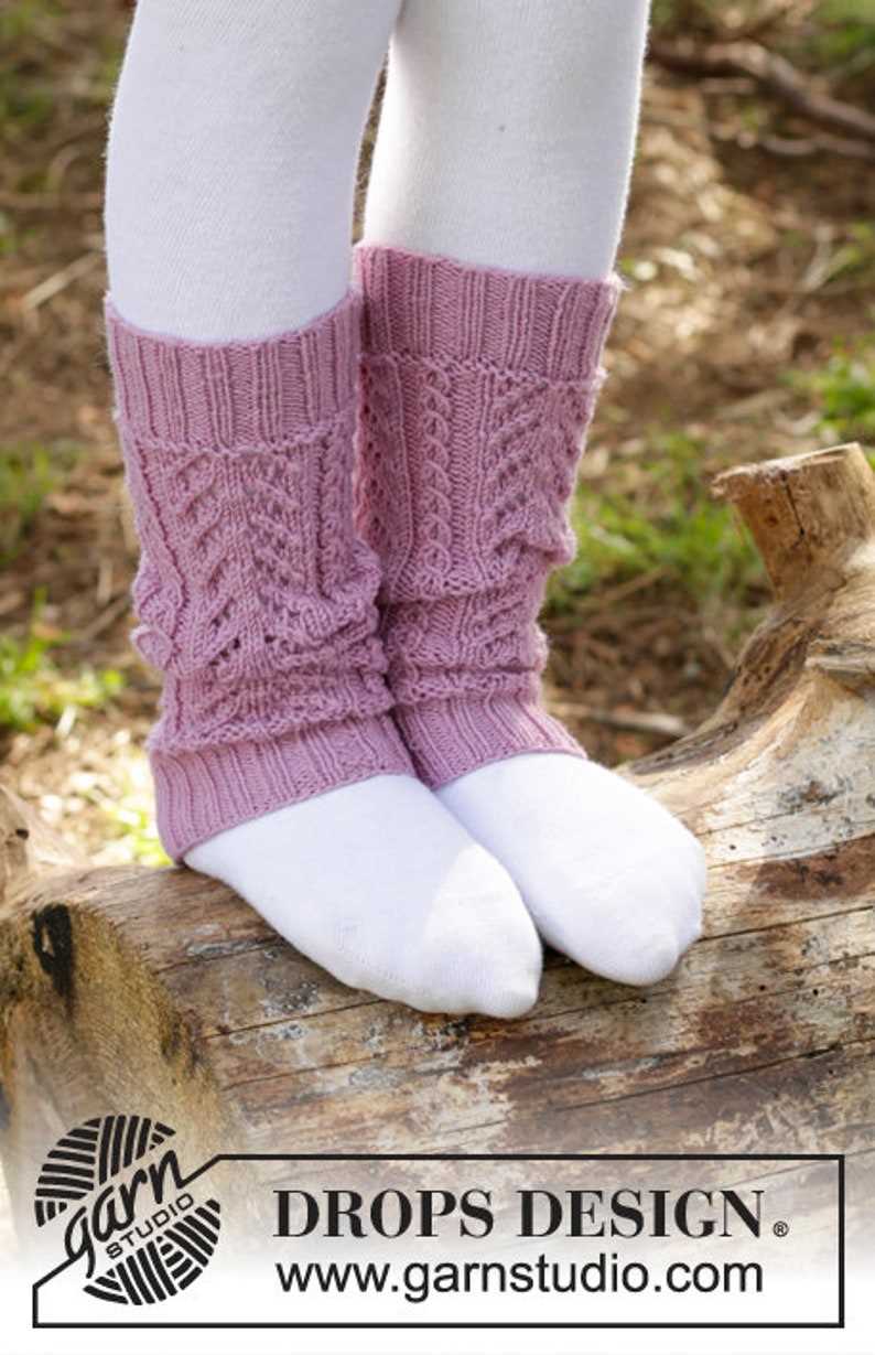 Free knitting pattern for childrens leg warmers