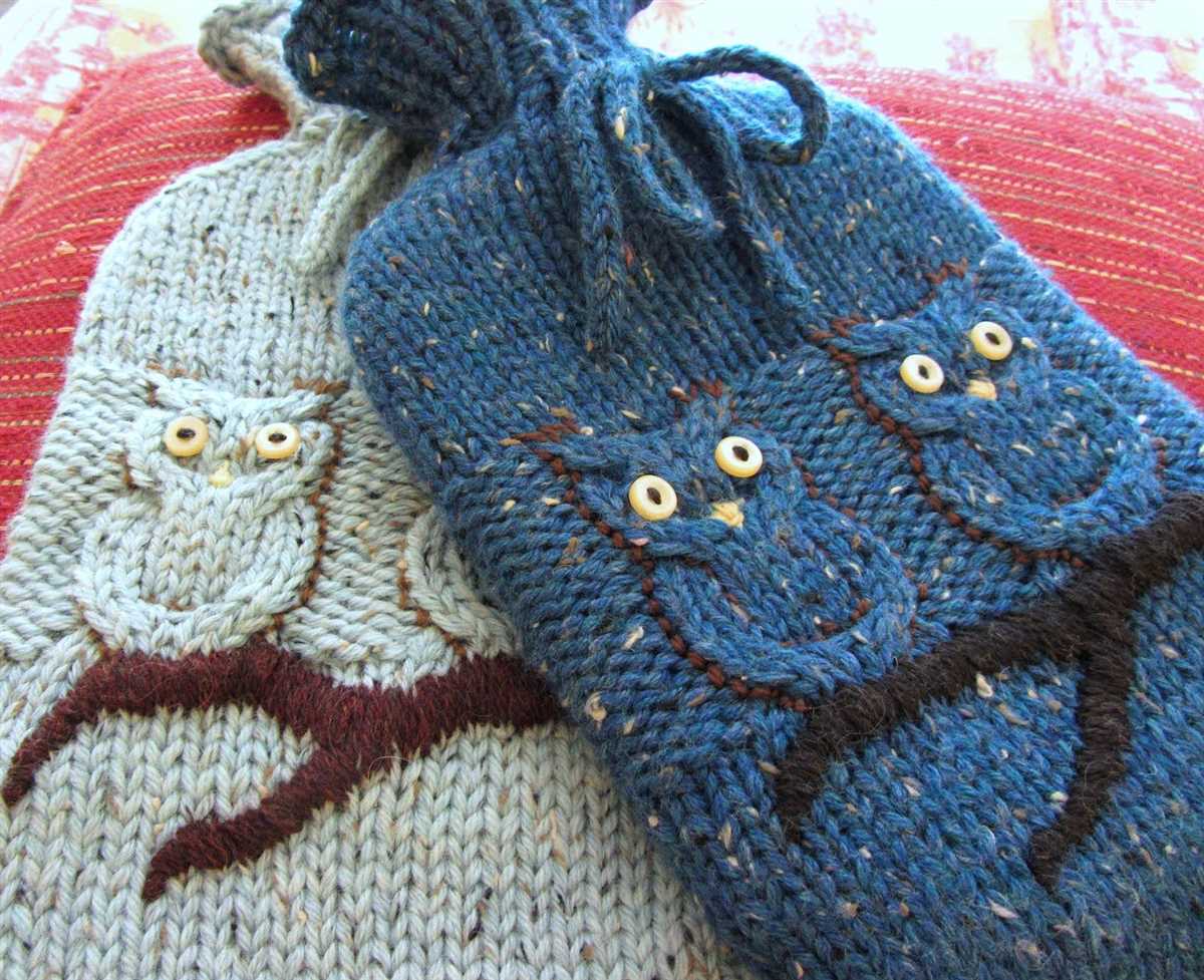 Free knitting pattern for hot water bottle cover
