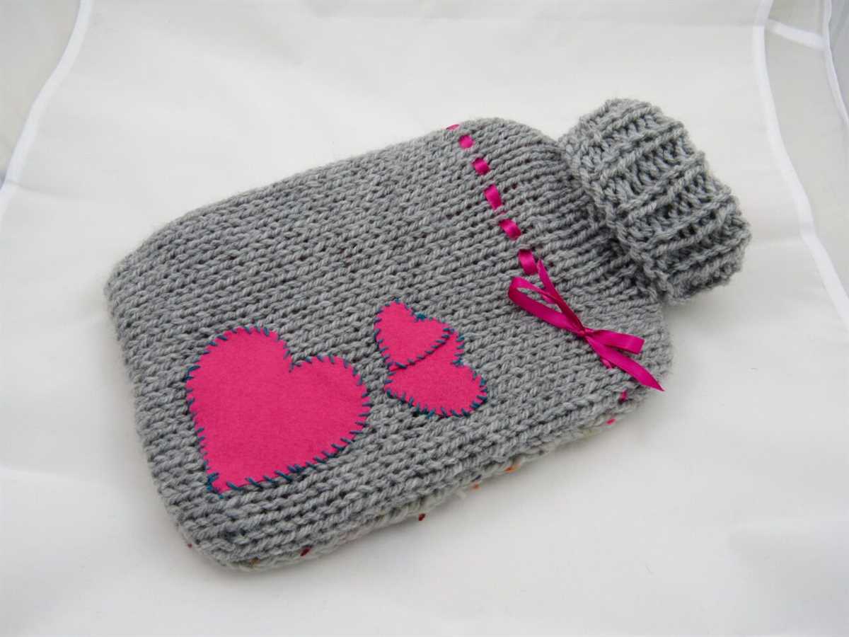 Free knitting pattern for hot water bottle cover