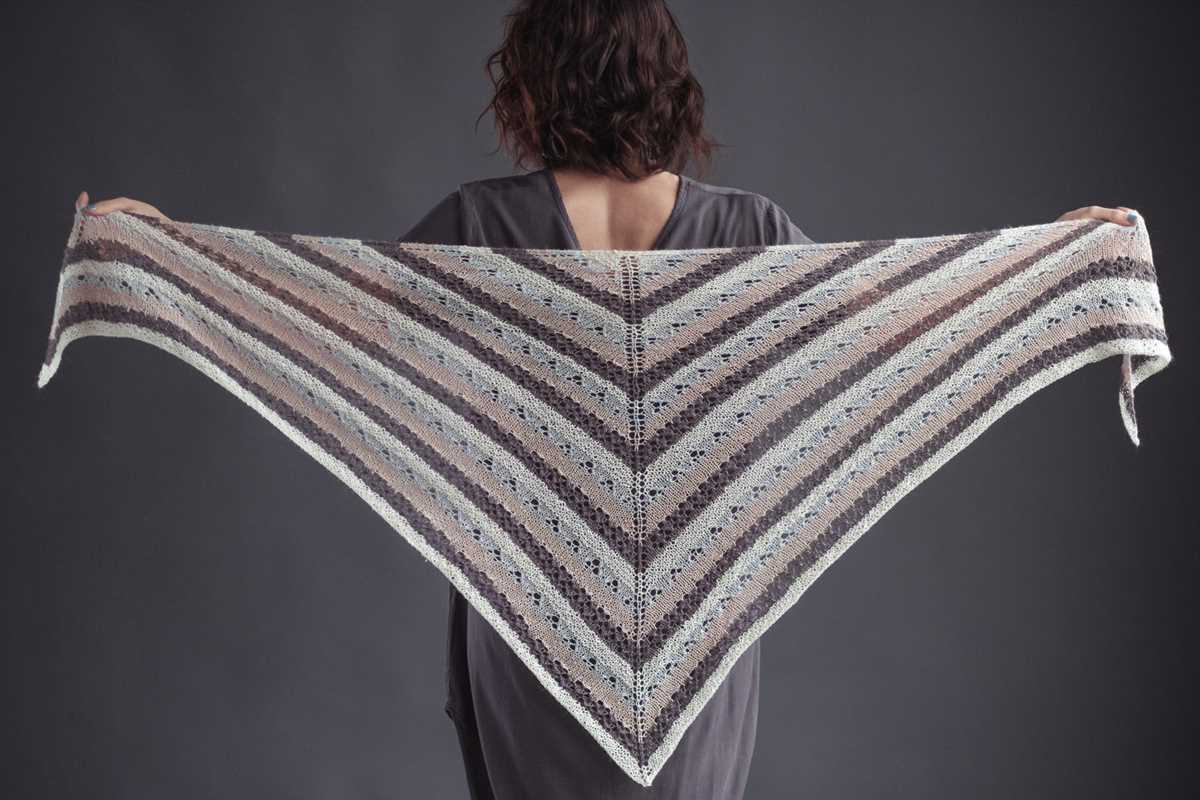 Free knitting pattern for shawl with pockets