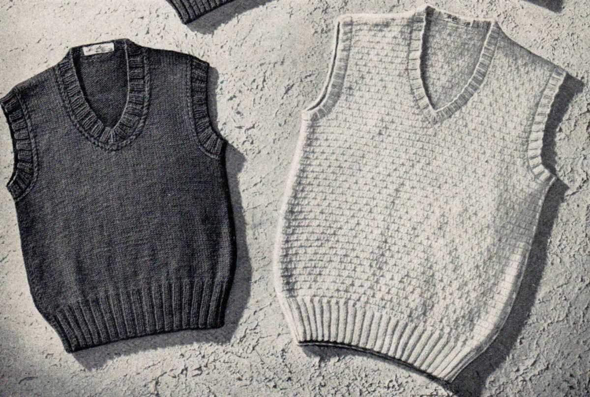 Free knitting pattern for sleeveless jumper