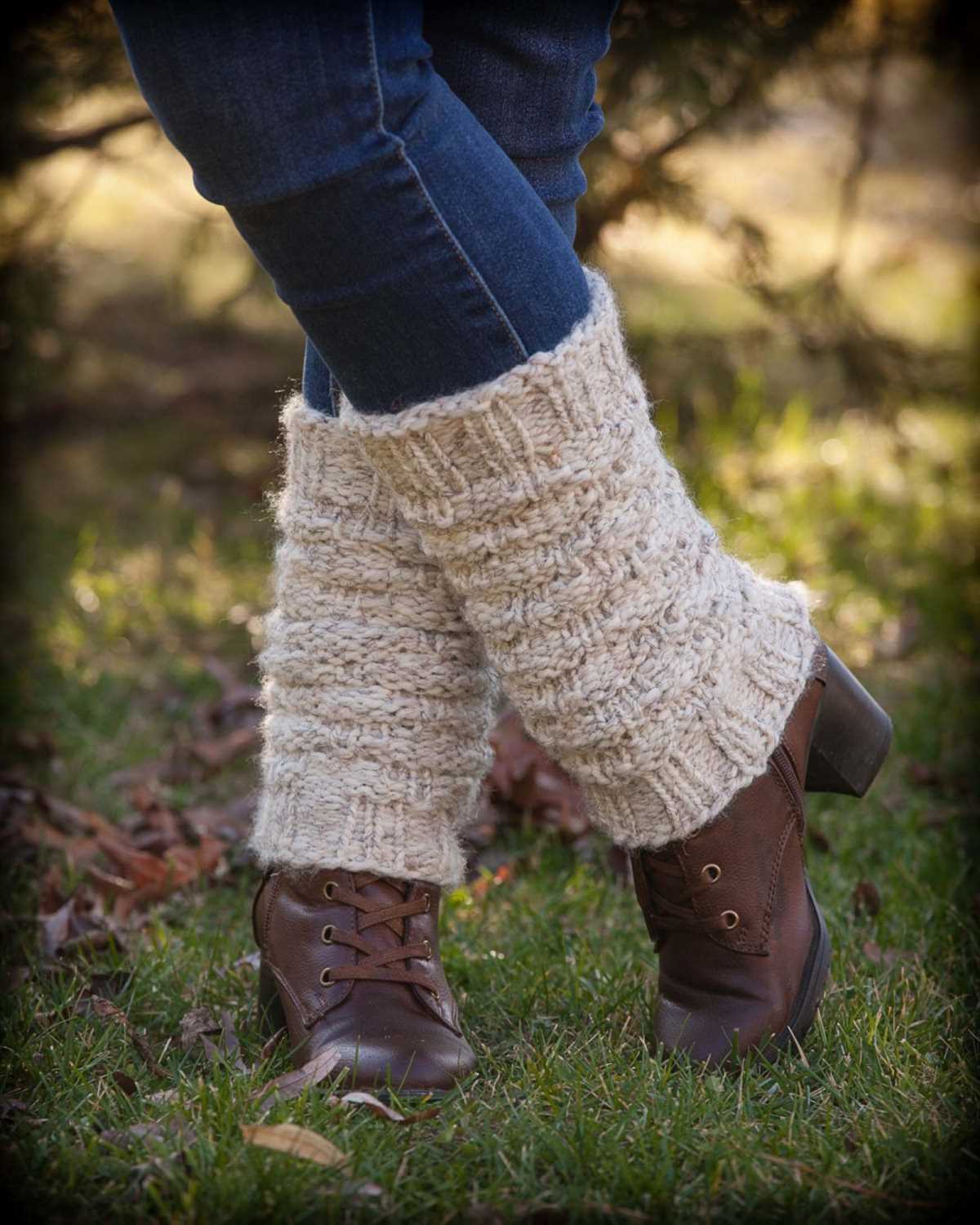 Free knitting patterns for beginners leg warmers
