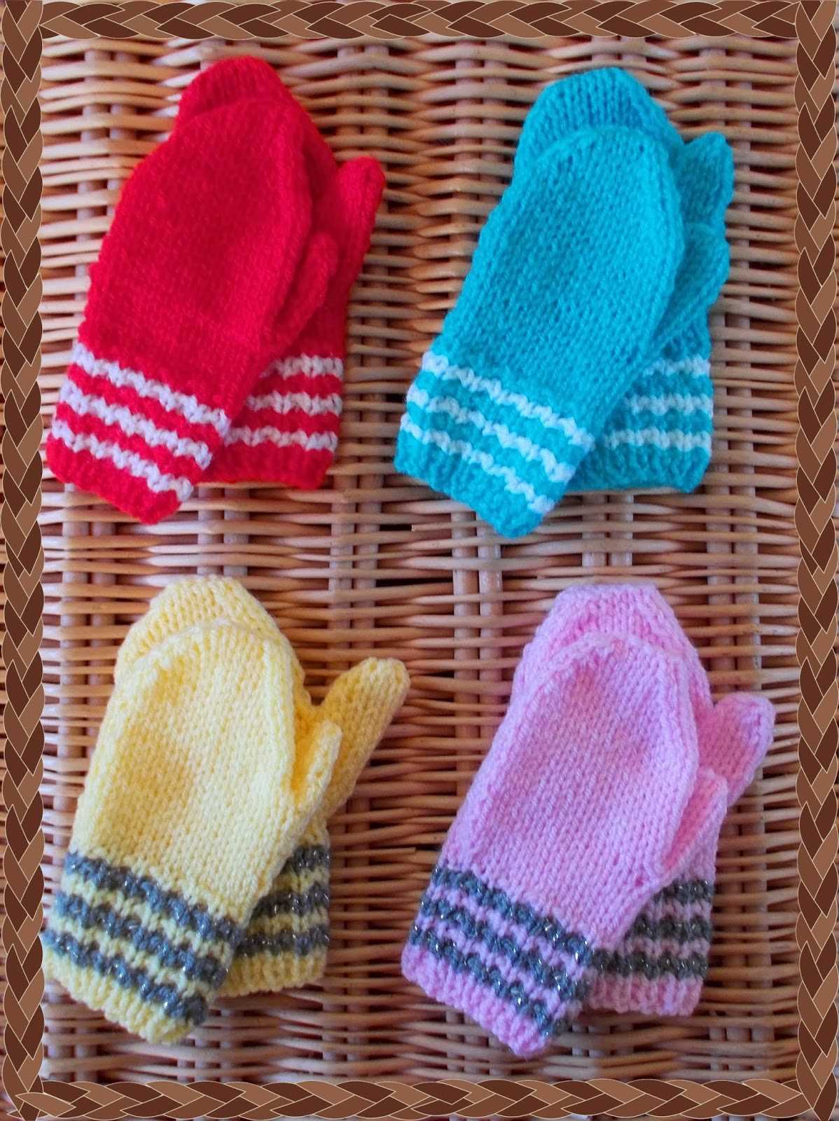 Free knitting patterns for childrens mittens on two needles