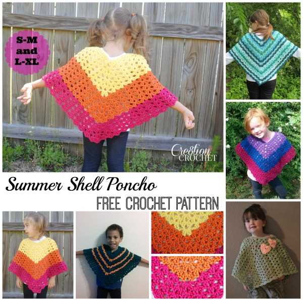 Free knitting patterns for childrens ponchos