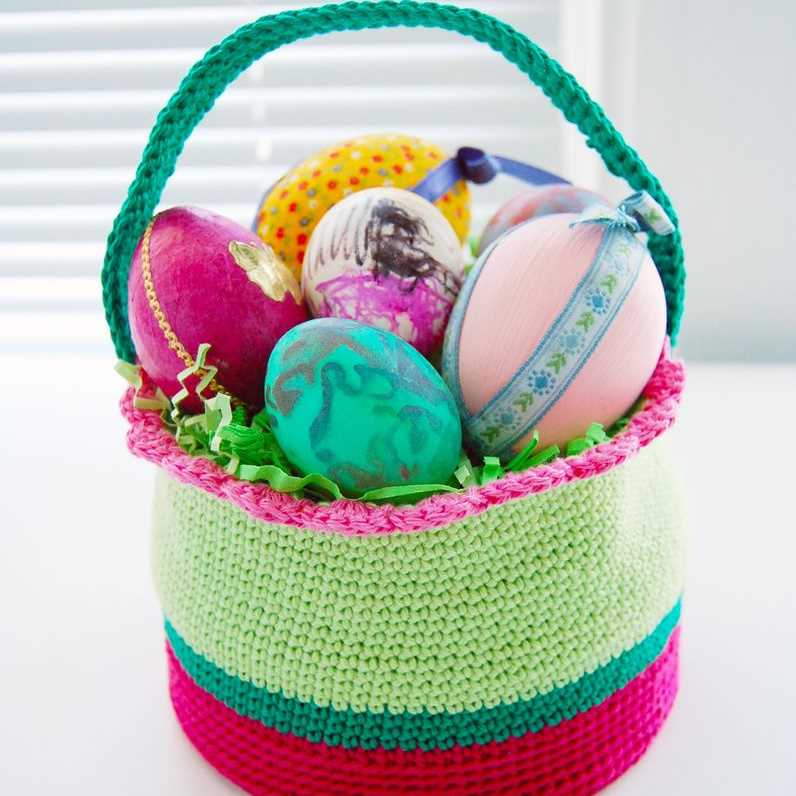 Free knitting patterns for easter baskets