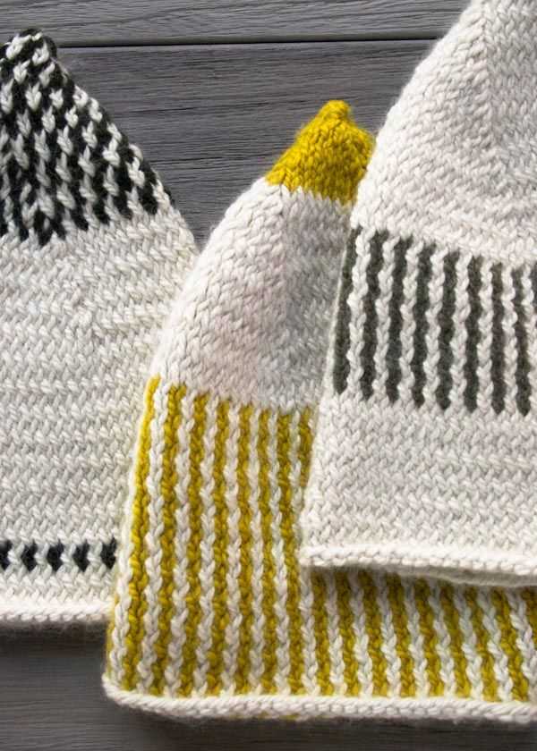 Free knitting patterns for hats in double knitting wool