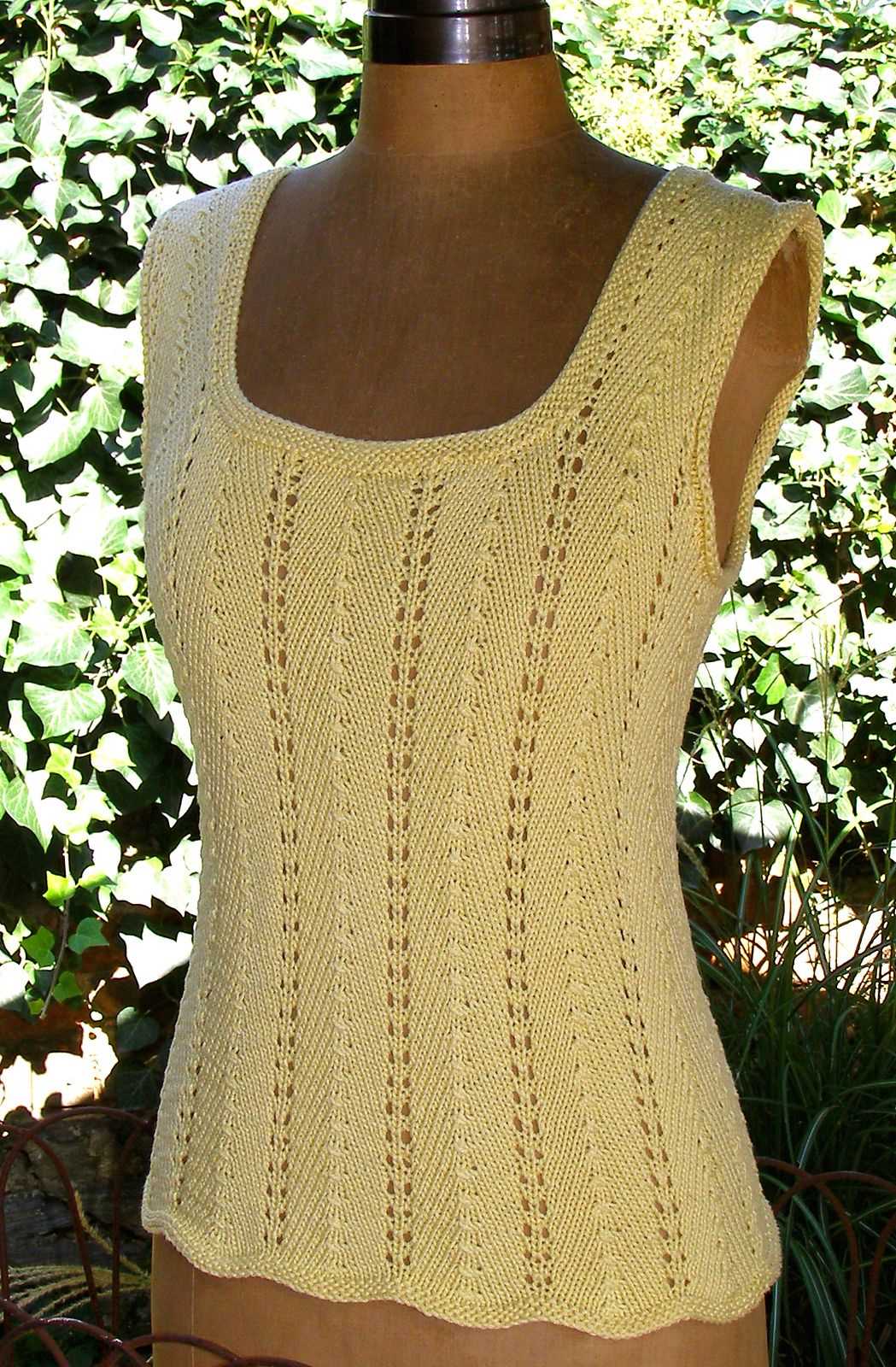 Free knitting patterns for summer tops