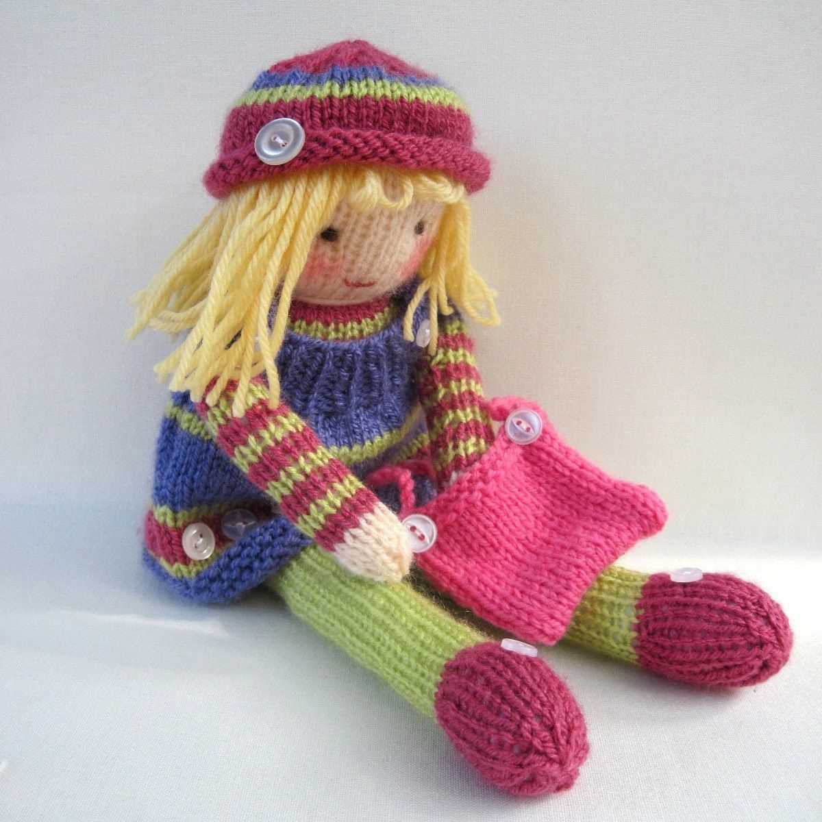 Easy doll knitting patterns free