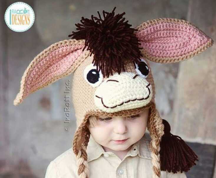 Donkey hat knitting pattern