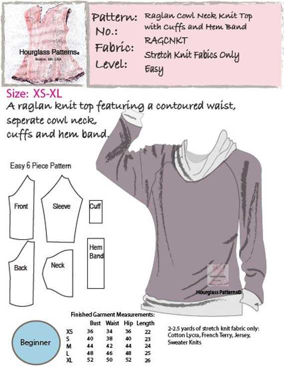 Sewing patterns for sweater knits