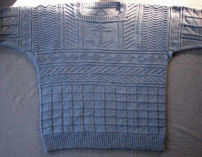 Free men's gansey sweater knitting patterns