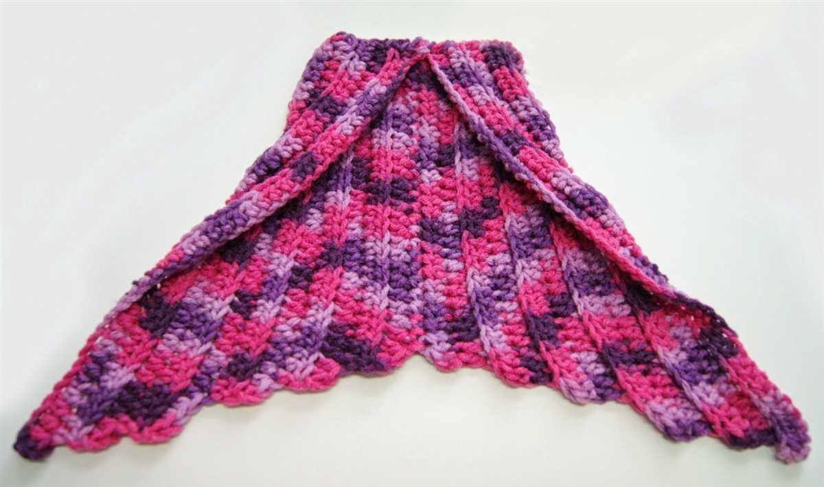 Free mermaid tail knitting pattern