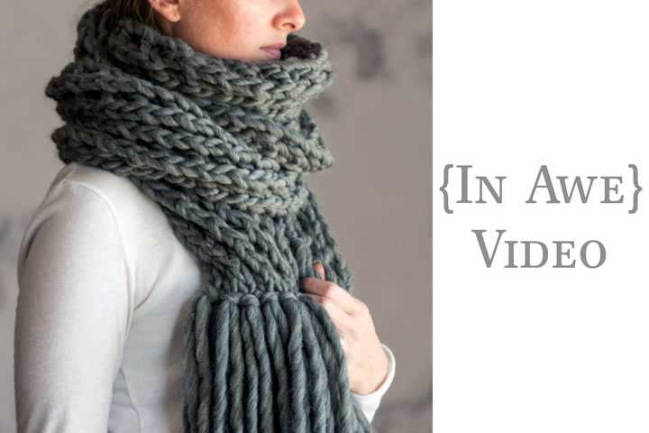 Free scarf knitting patterns chunky yarn