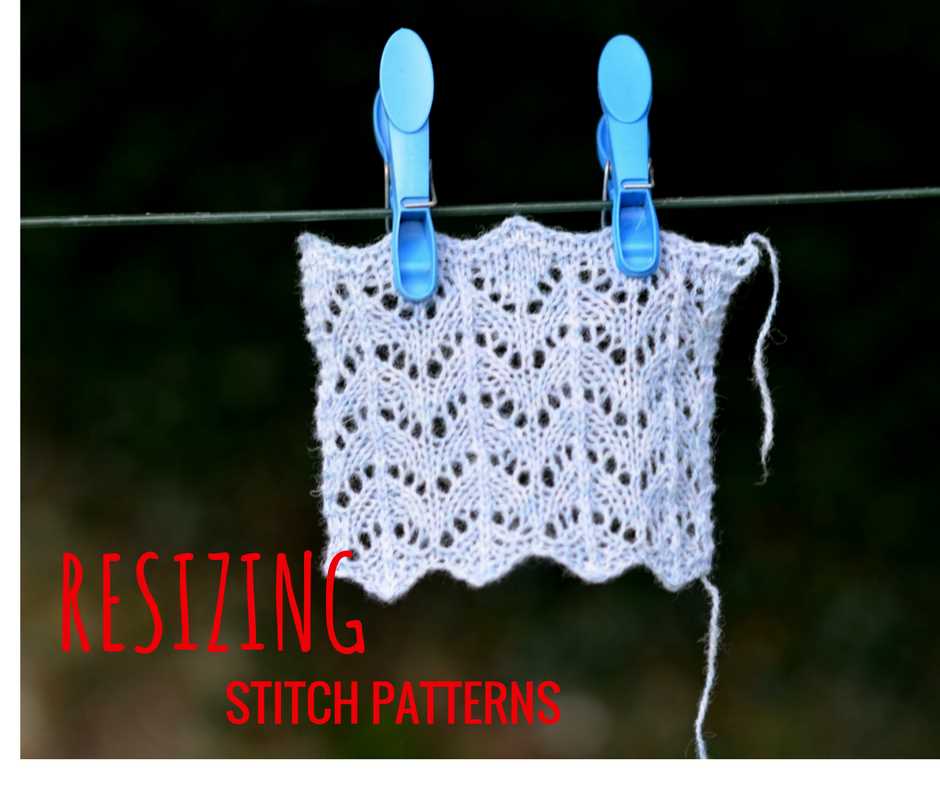 Horseshoe lace knitting pattern
