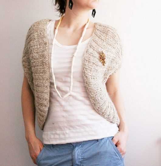 Bolero sweater knitting pattern
