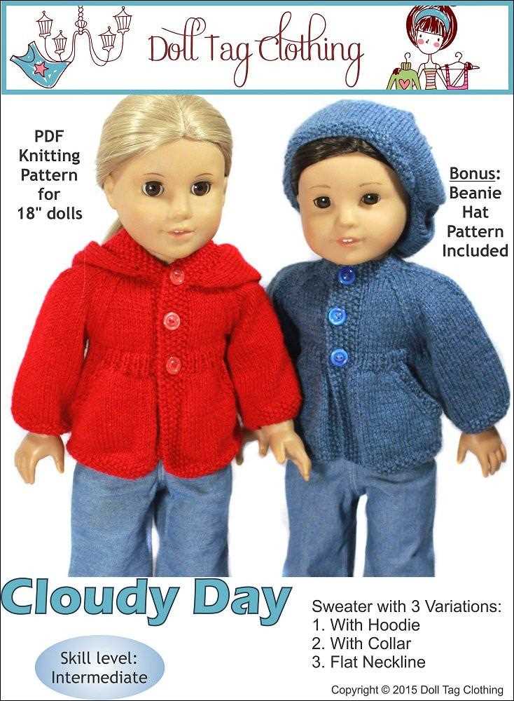 18 inch dolls clothes knitting patterns