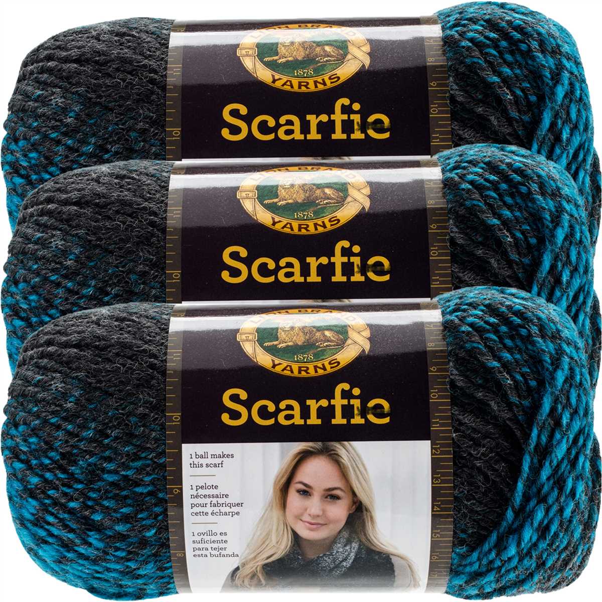 Lion brand scarfie yarn knit patterns