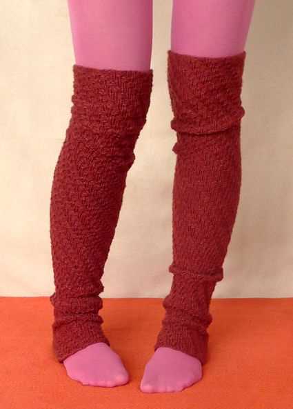 Free pattern for knitted leg warmers