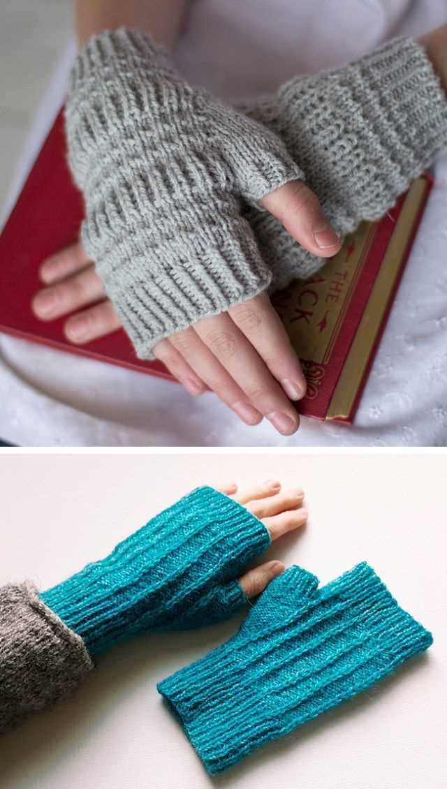 Knitted fingerless mittens pattern free