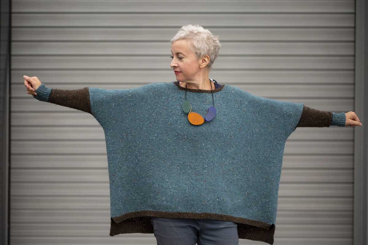 Mens poncho knitting pattern