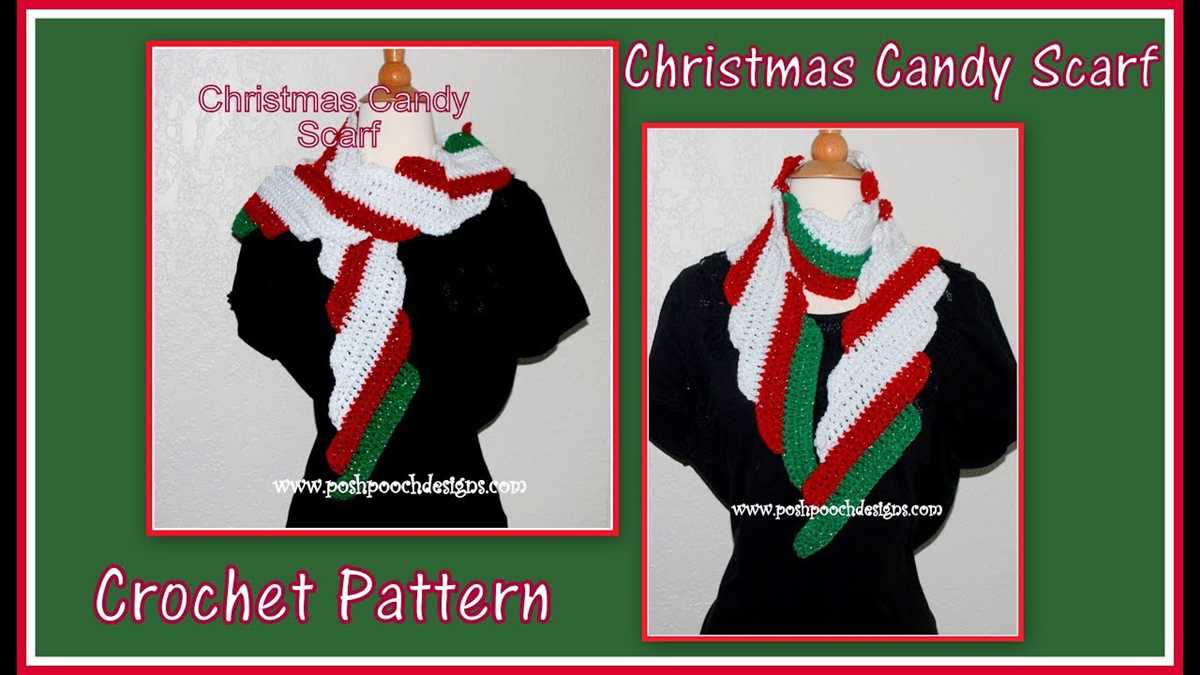Candy cane scarf knit pattern