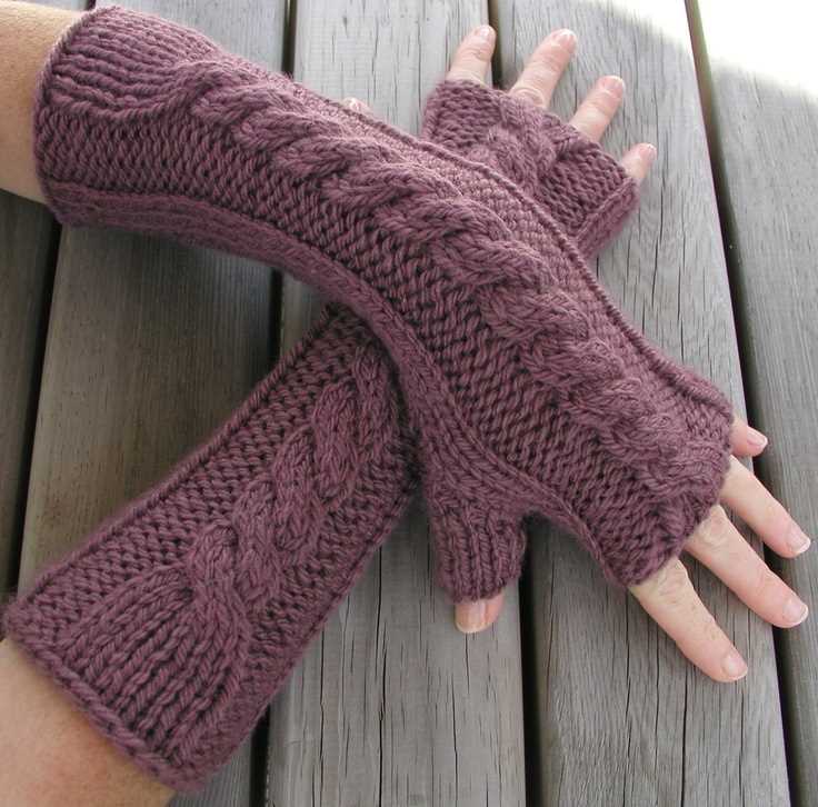 2 needle fingerless gloves knitting pattern