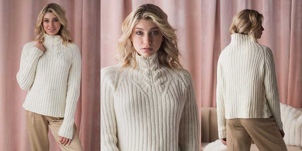 Knit turtleneck pattern