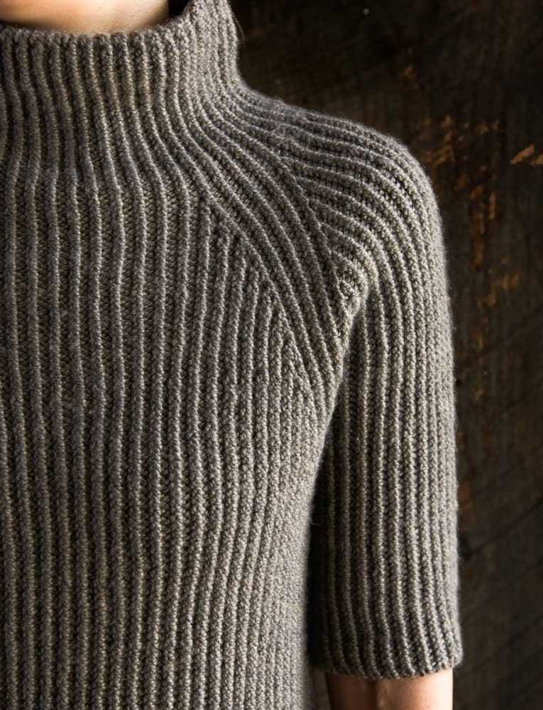 Rib pattern in knitting