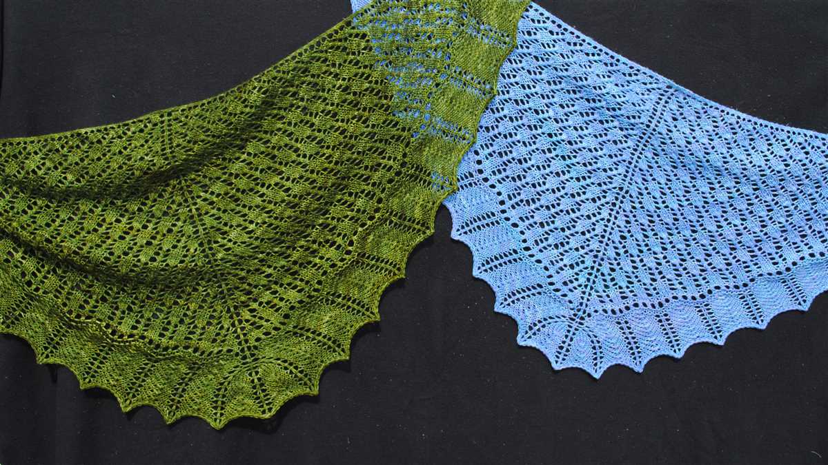 Bulky knit shawl pattern