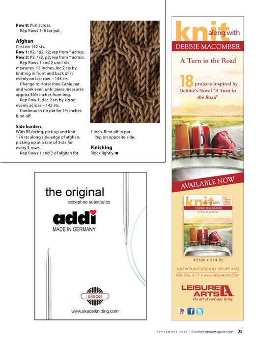 Debbie macomber knitting patterns free