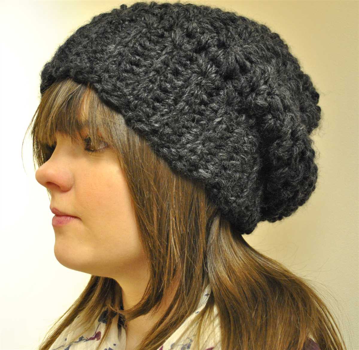 Free slouchy knit hat pattern