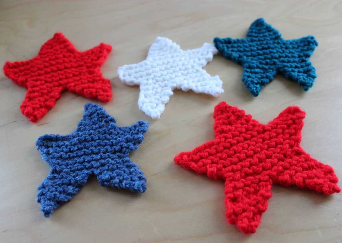 Free star knitting pattern