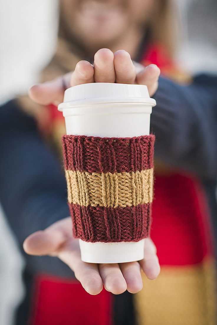 Coffee sleeve knitting pattern