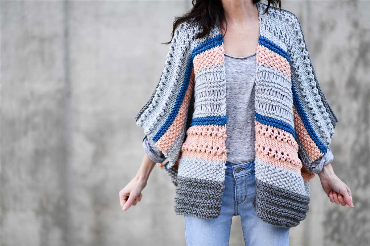 Knit kimono pattern