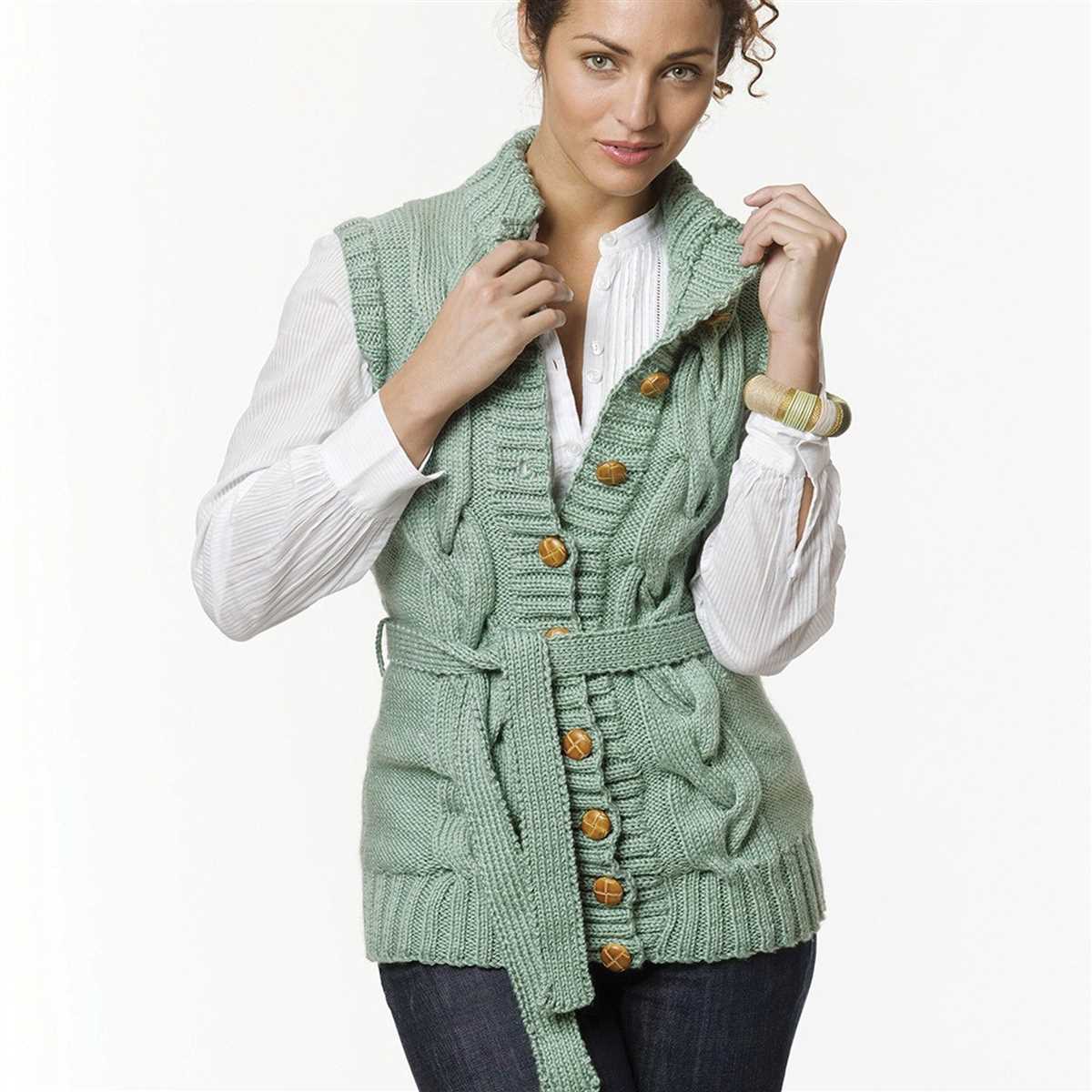 Long vest knitting pattern free