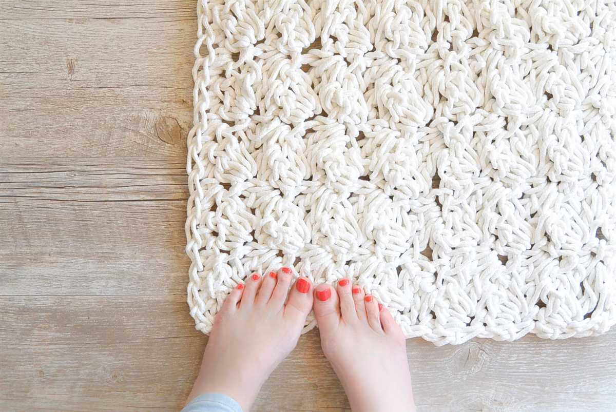 Cotton bath mat knitting pattern