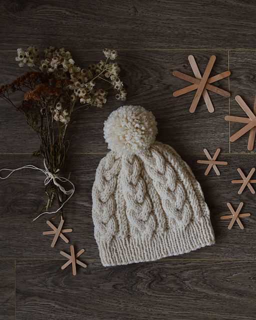 Cozy Winter Accessories Free Pattern for Knit Hat and Mittens